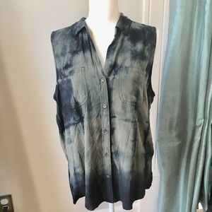 Rock and Republic tie dye button down